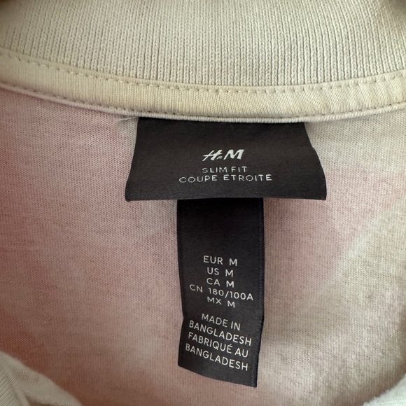 H&M Floral Pattern Slim Fit Polo Shirt - Picture 5 of 6